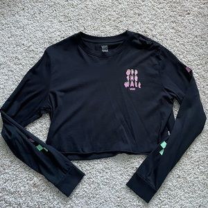 vans crop top size medium!